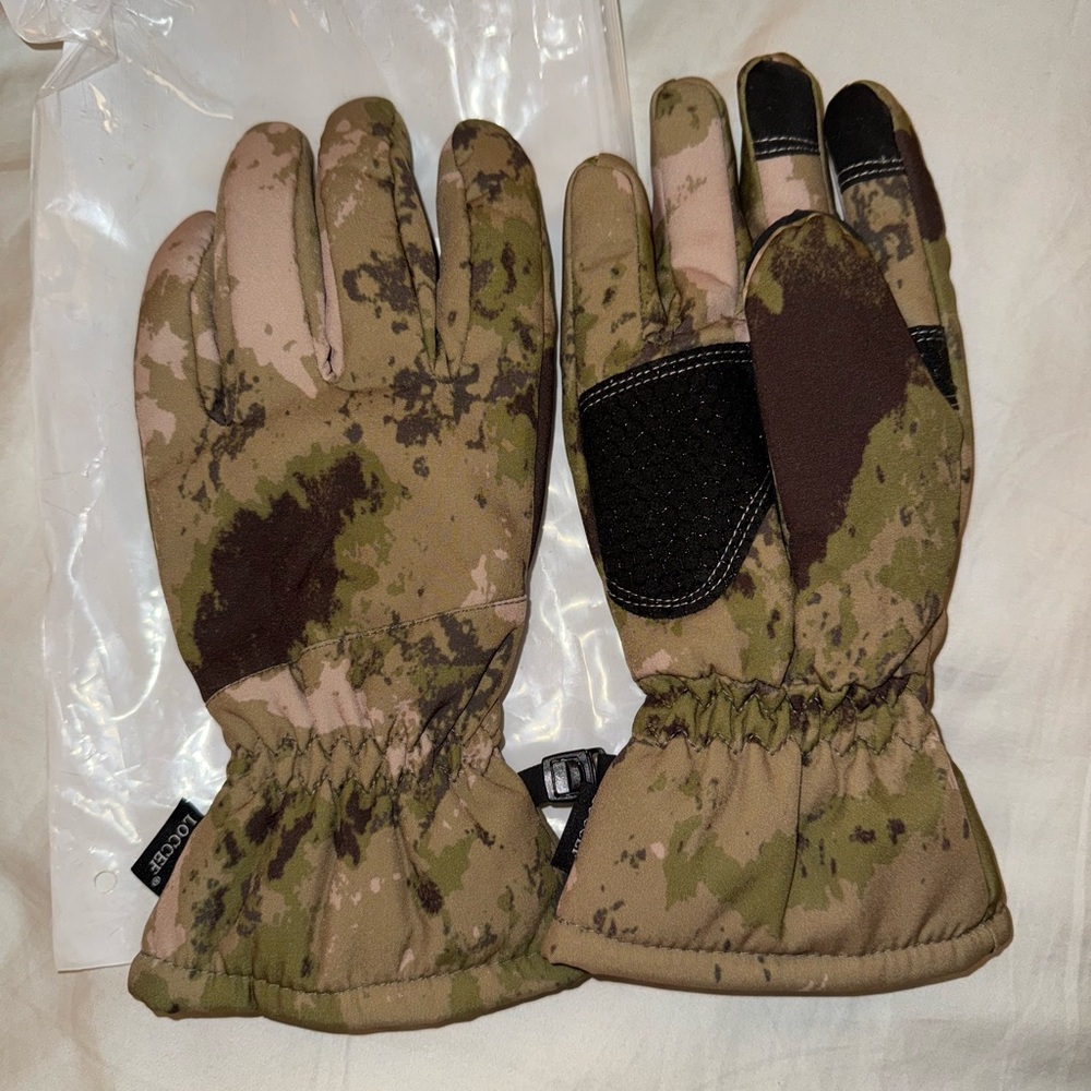 Camouflage winter gloves, size M (8)